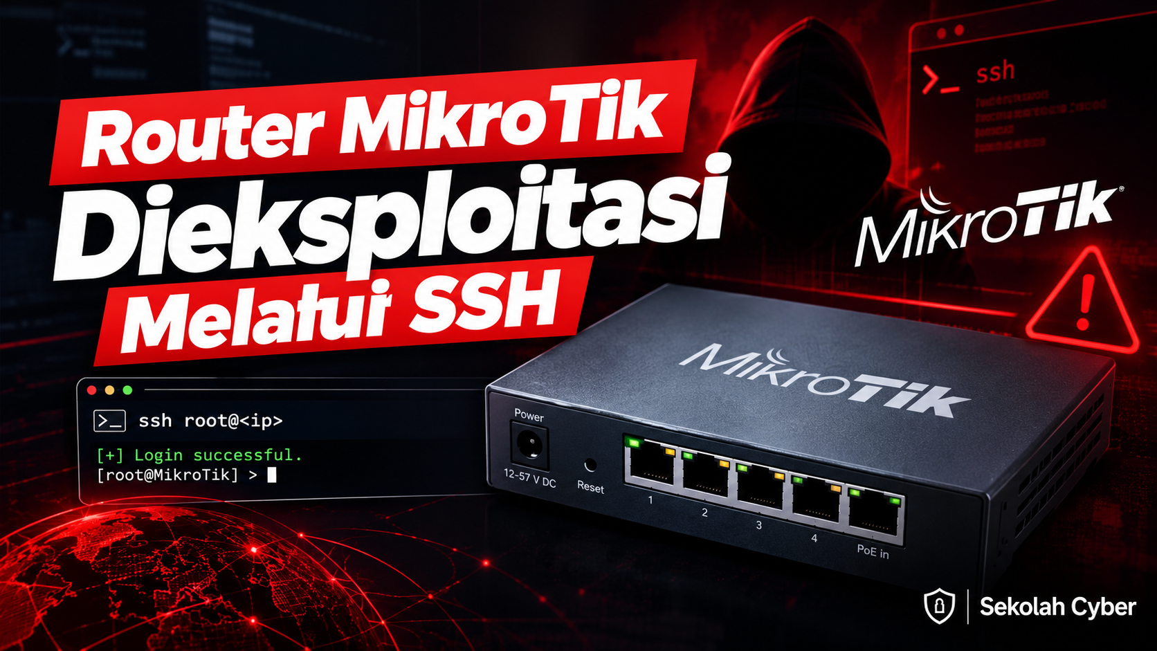 Penyerang Membajak Router MikroTik Melalui SSH yang Terbuka ke Internet Tanpa Autentikasi