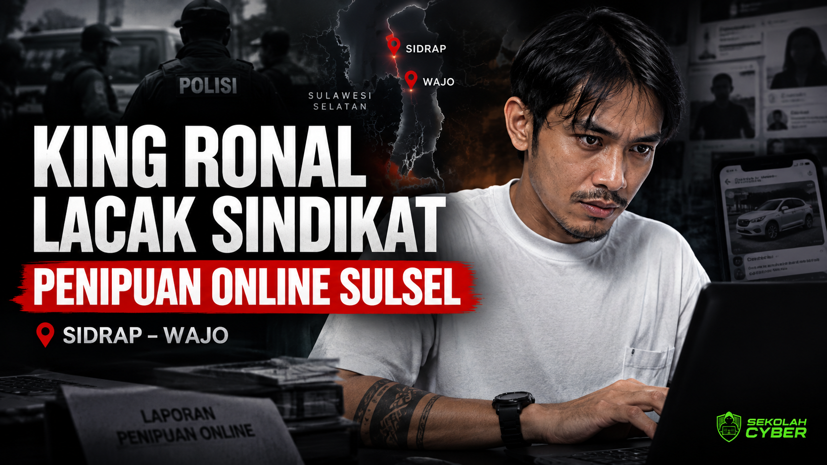 King Ronal Lacak Sindikat Besar Penipuan Online di Sulawesi Selatan